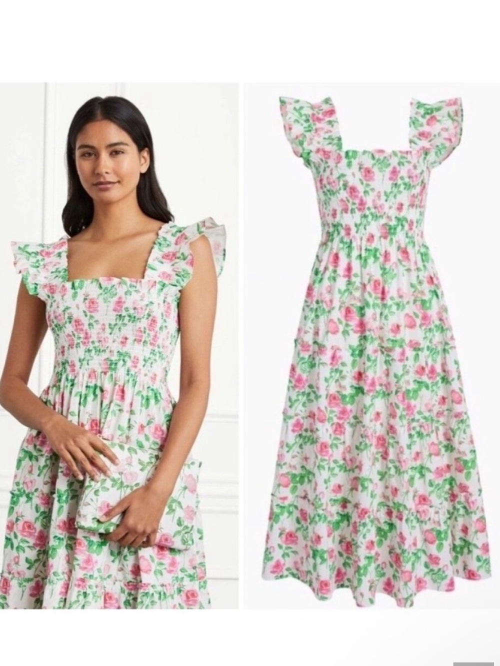 Hill House Home Ellie Nap Dress in Pink Rose Floral Women’s XS